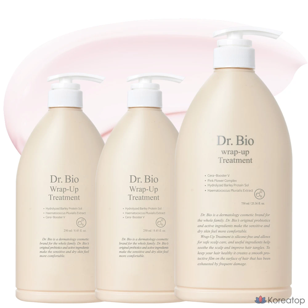 Набор Dr. Bio Silicone-Free Wrap-Up Treatment 750 мл + 250 мл + 250 мл, 1 шт.