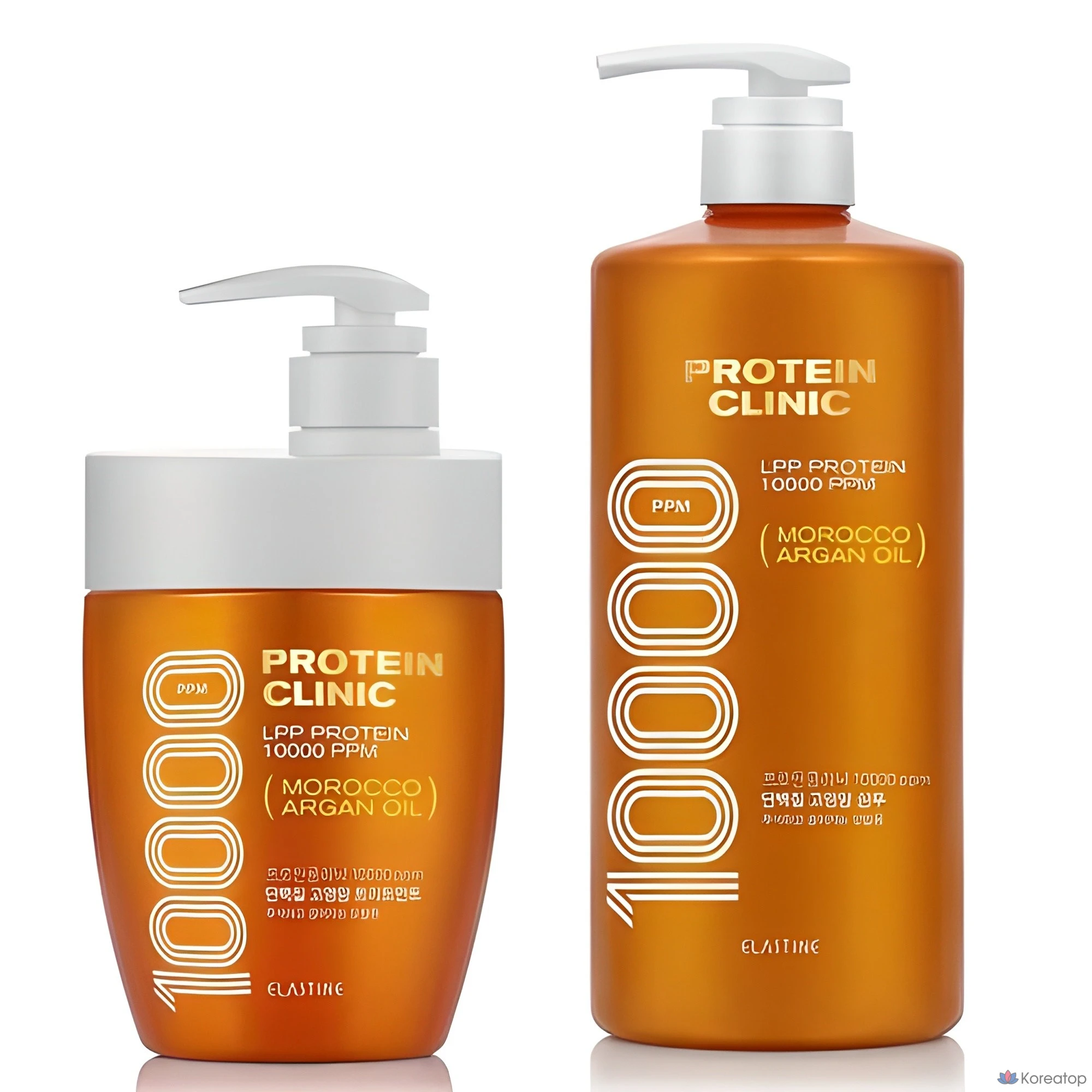 Шампунь Elastine Protein Clinic 10000 с марокканским аргановым маслом, 1 л + набор для ухода 700 мл, 1 шт.