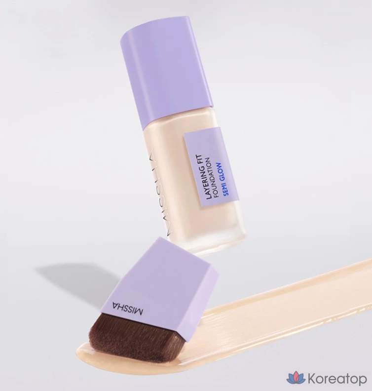 Кисть для лица Missha Layering Fit, фиолетовая, 1 шт.