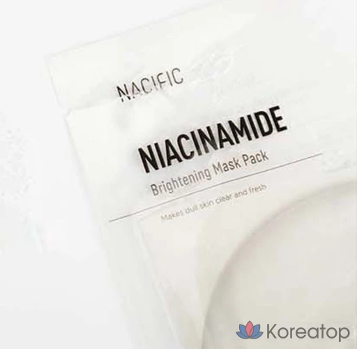 Осветляющая маска для лица NACIFIC с ниацинамидом, 30 г, 1 упаковка, 6 штук., фото 2
