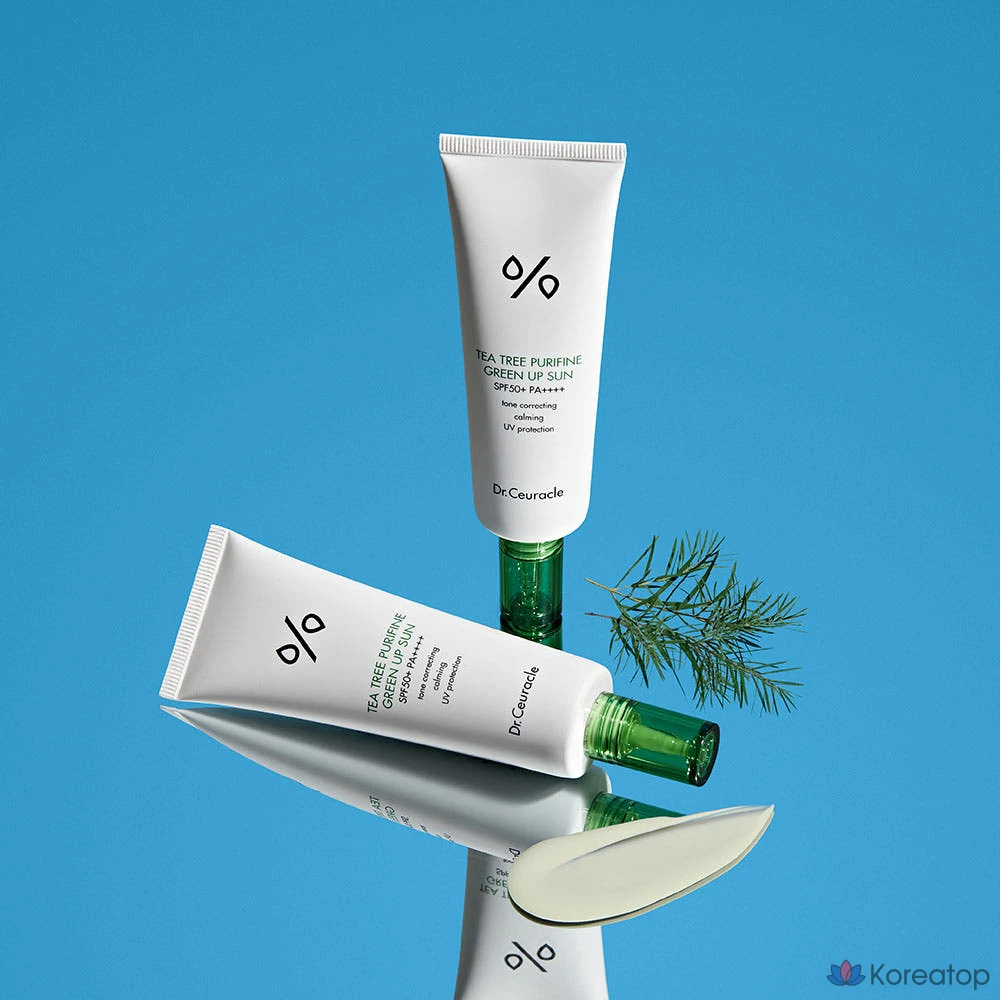 Солнцезащитный крем Dr. Shuracle Tea Tree Purifying Green Up Sun, 50 мл, SPF50+, 1 шт.