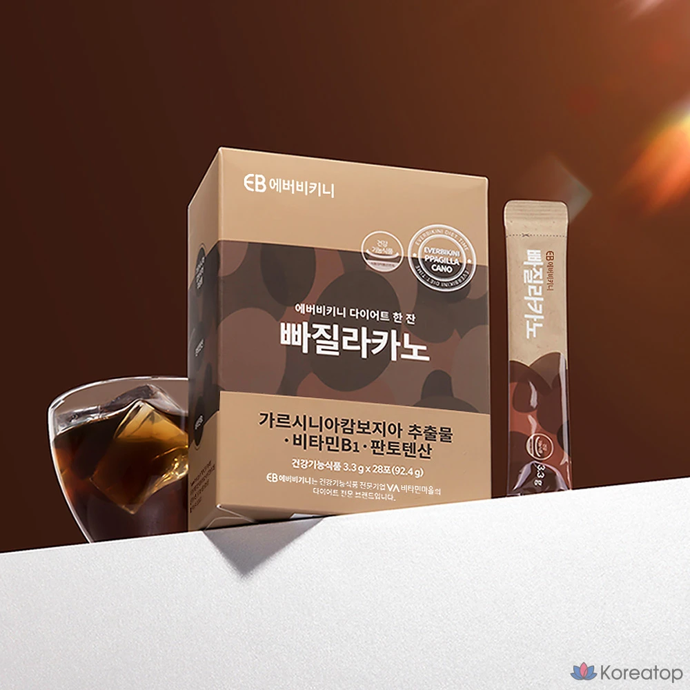 Напиток для похудения EverBikini Diet Hanjan Ppajillakano Coffee Flavor, 92,4 г, 28 шт.