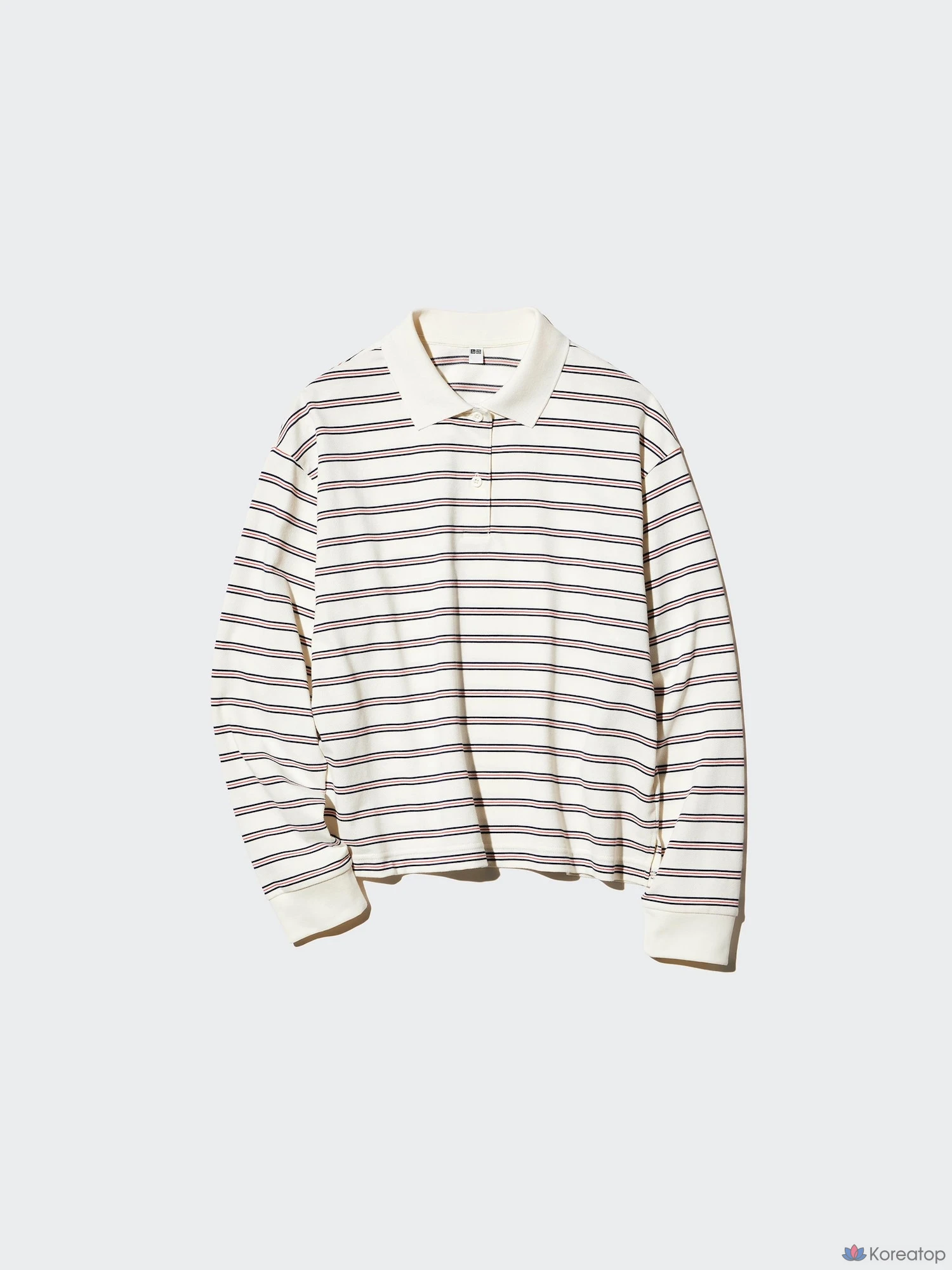 Рубашка поло Uniqlo Striped Polo Shirt Long Sleeve A