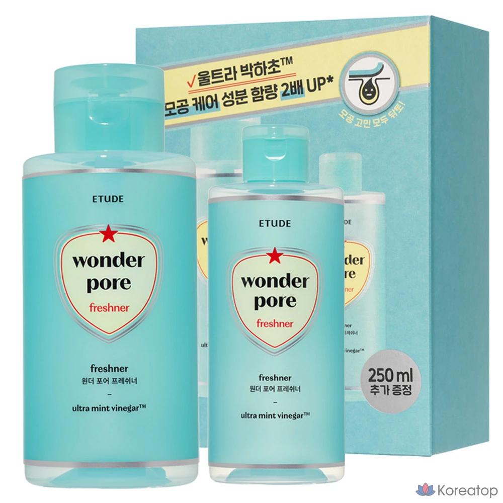 Тоник для освежения пор Etude House Wonder Pore Freshener Toner, 500 мл + 250 мл, 1 шт.