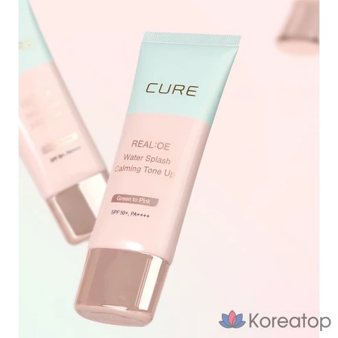 Успокаивающий тонизирующий солнцезащитный крем Kim Jung-moon Aloe Lasence Loe Cure Realoe Water Splash SPF50+ PA++++, фото 7