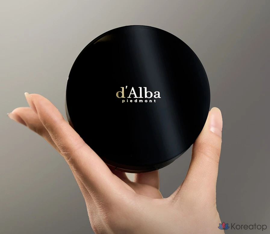 Набор D'alba Skin Fit Grinding Serum Cover Pact 20g + сменный блок 20g, № 23, 1 шт.