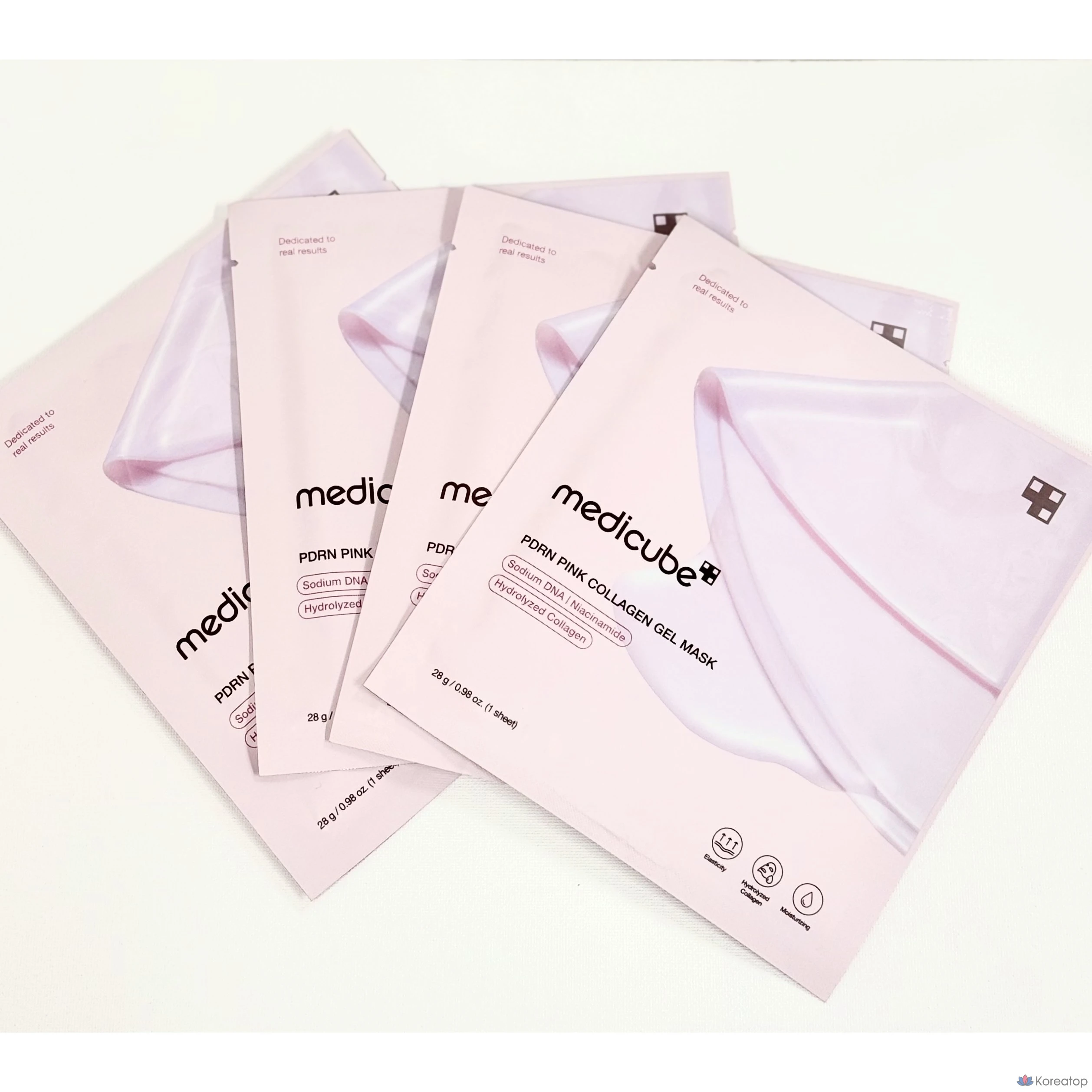 Гелевая маска Medicube PDRN с розовым коллагеном, 1 шт., упаковка из 8 штук.