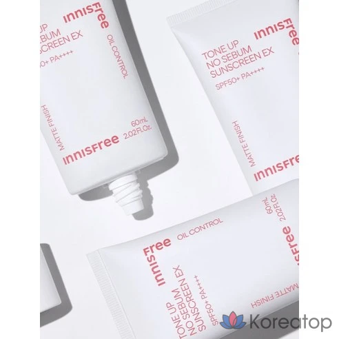 Солнцезащитный крем Innisfree Tone Up No Sebum Sunscreen EX SPF50+ PA++++, 50 мл
