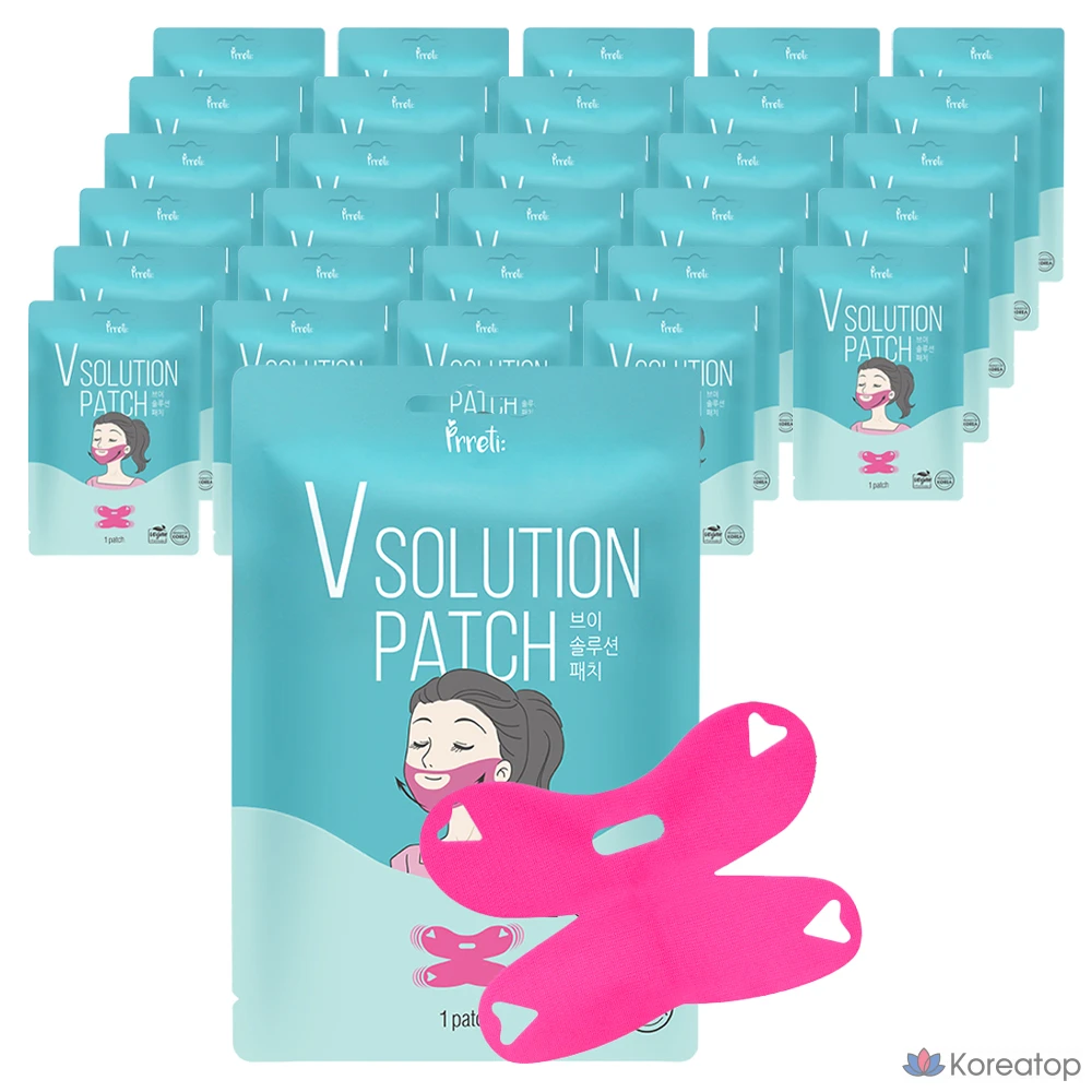 Пластыри Prreti V-Line Solution, 1 упаковка, 30 штук