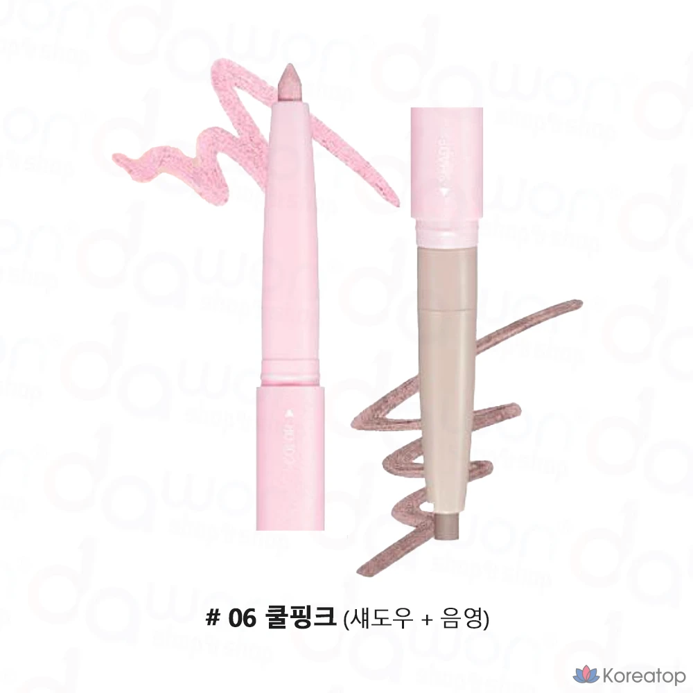 Тинт для век Colorgram Dual Color All-in-One Aegyo-sal Maker, оттенок 06 Cool Pink, 1 шт., фото 7