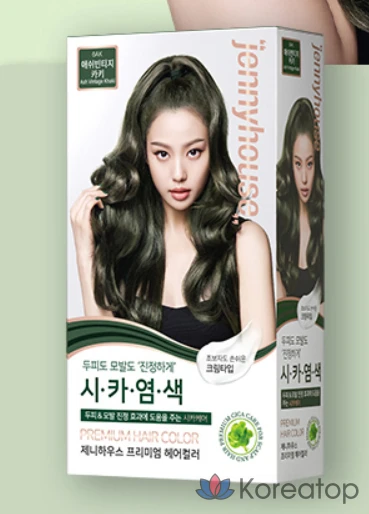 Краска для волос JennyHouse Cosmetics, оттенок пепельно-винтажный хаки 6AK, 1 шт., фото 3