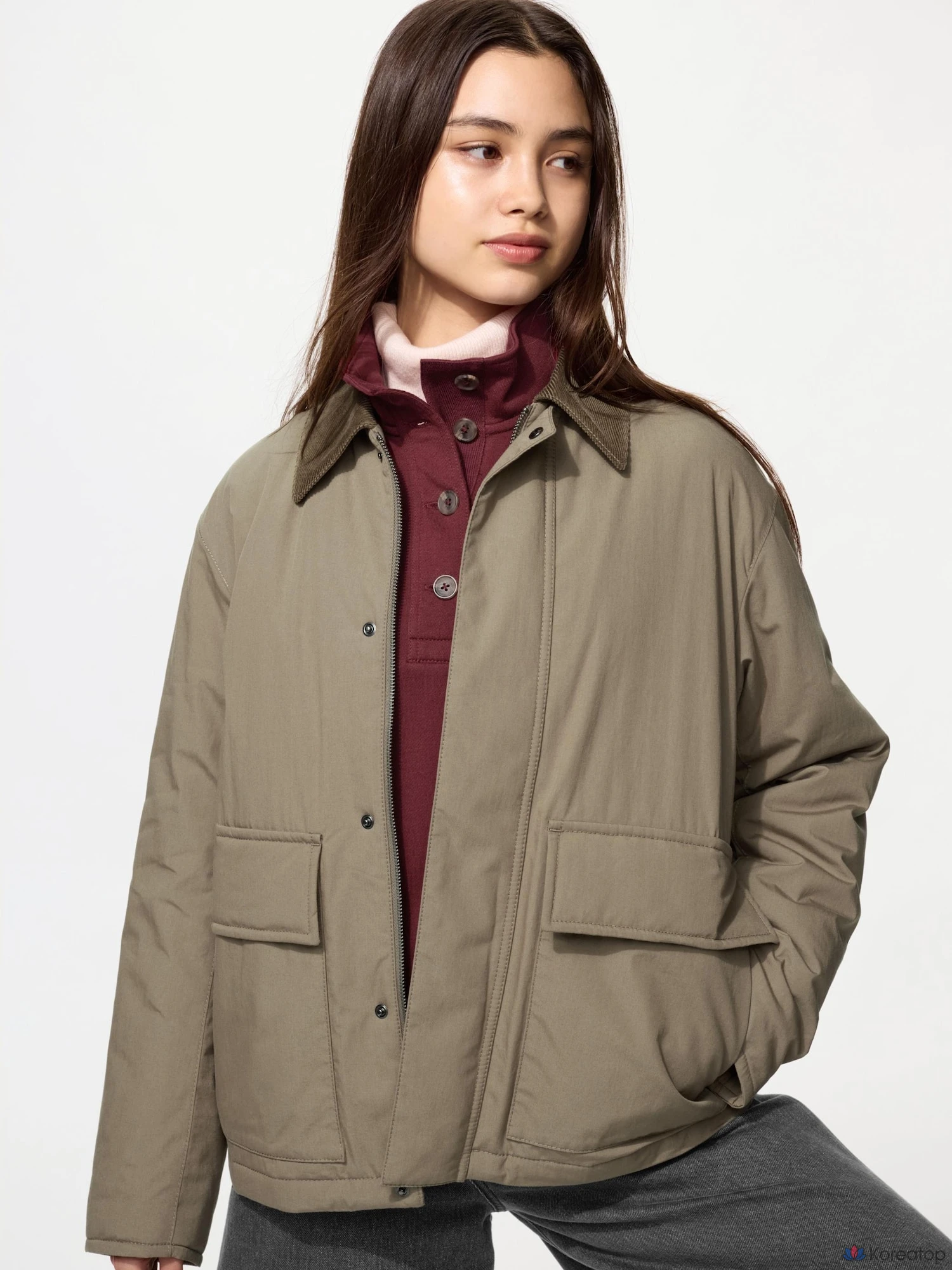 Утепленная куртка-блузон Uniqlo Padded Short Blouson