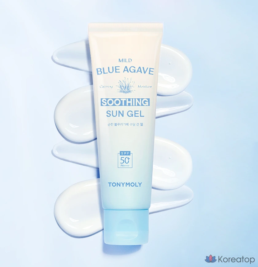 Успокаивающий солнцезащитный гель Tony Moly Mild Blue Agave SPF50+ PA++++, 50 мл, 1 шт.