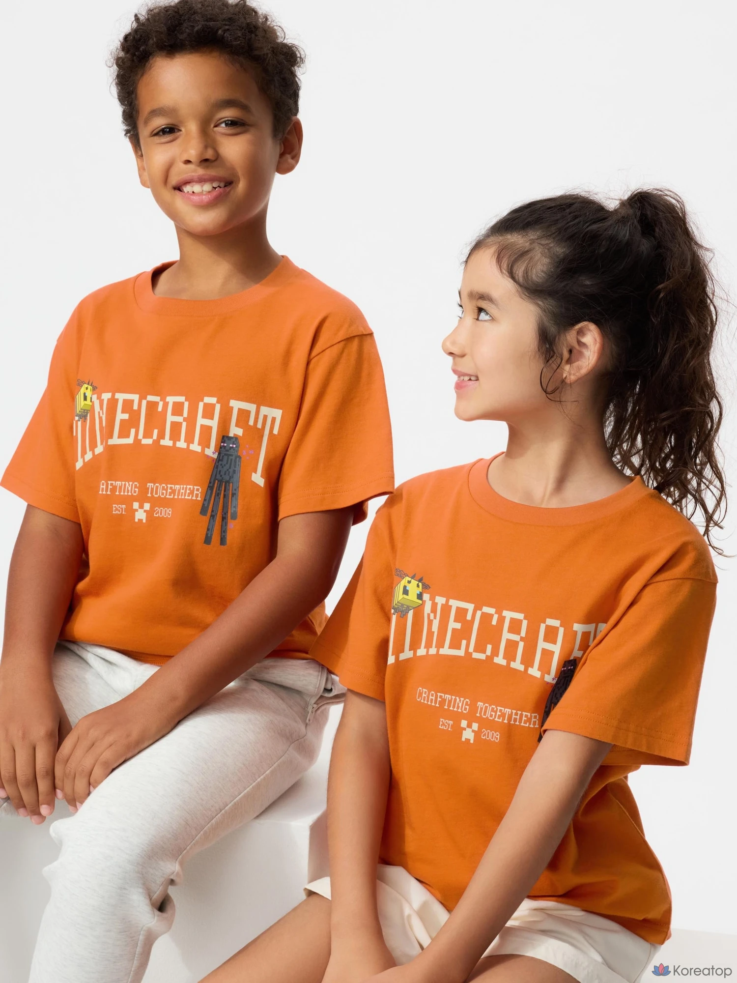 Футболка детская Uniqlo Minecraft UT Graphic T