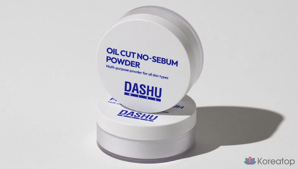 Мужская пудра DASHU Oil Cut No-Sebum Powder, 5 г, белая, 1 шт.