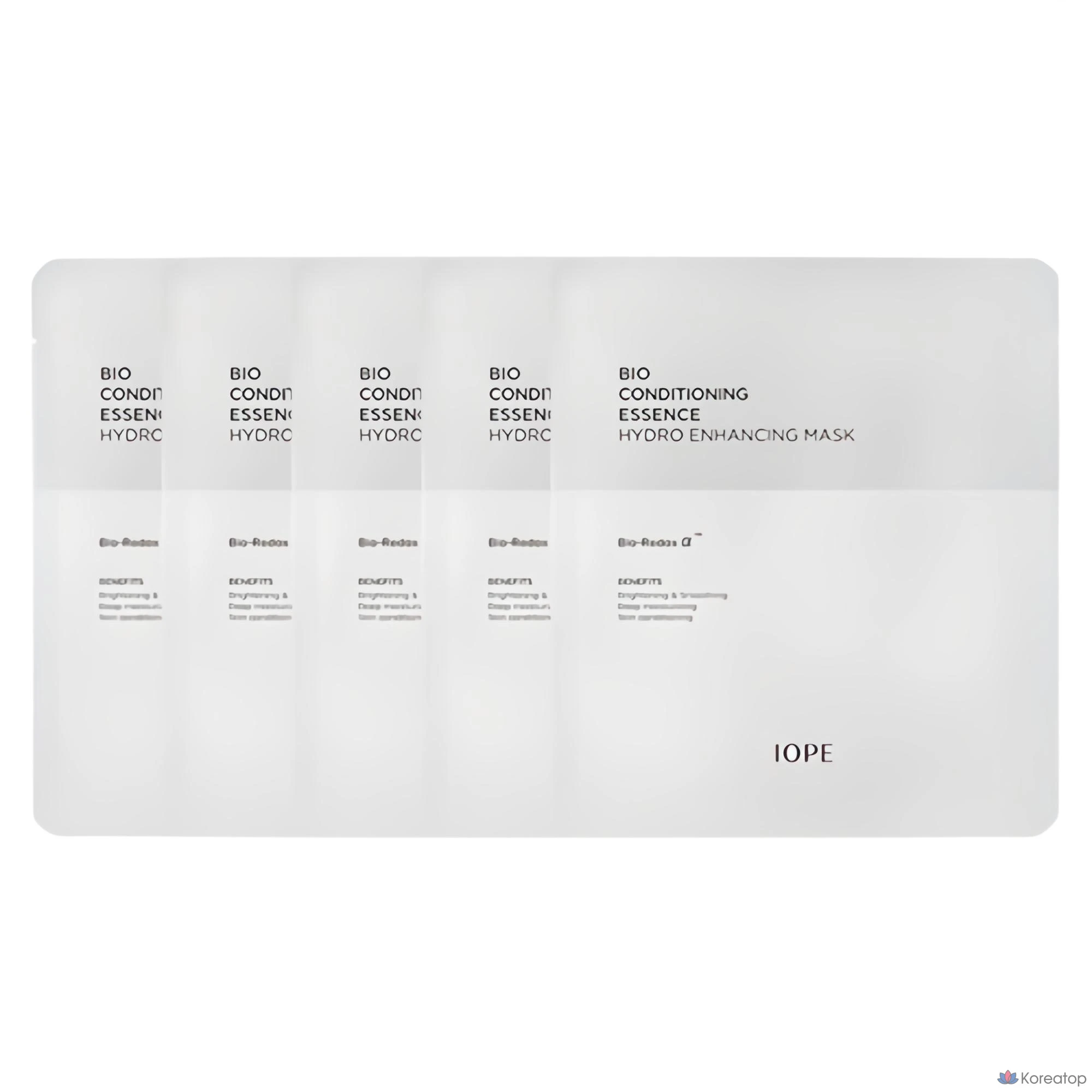 IOPE Bio Conditioning Essence Hydro Enhancing Mask Pack 23g, 1 Pack, 5 Pack