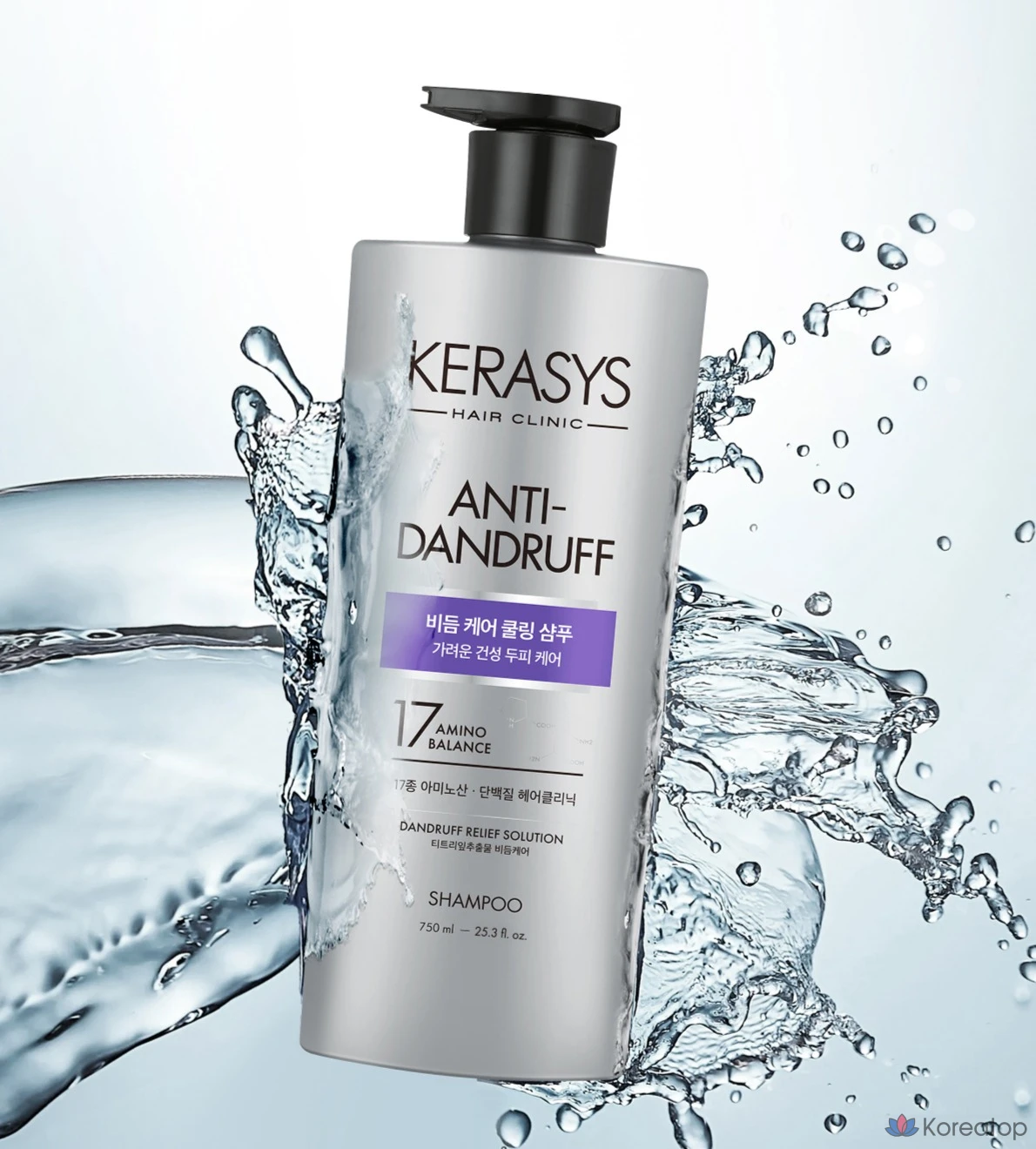 Охлаждающий протеиновый шампунь KeraSys для ухода за кожей головы и борьбы с перхотью, 750 мл, 1 шт.