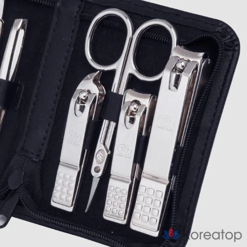 Набор для ухода Three Seven 777 Nail Clipper Set TS-800C, синий, 1 шт.