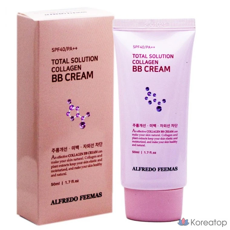 BB-крем Alfredo Feemas Total Solution Collagen, 50 мл, 1 шт.