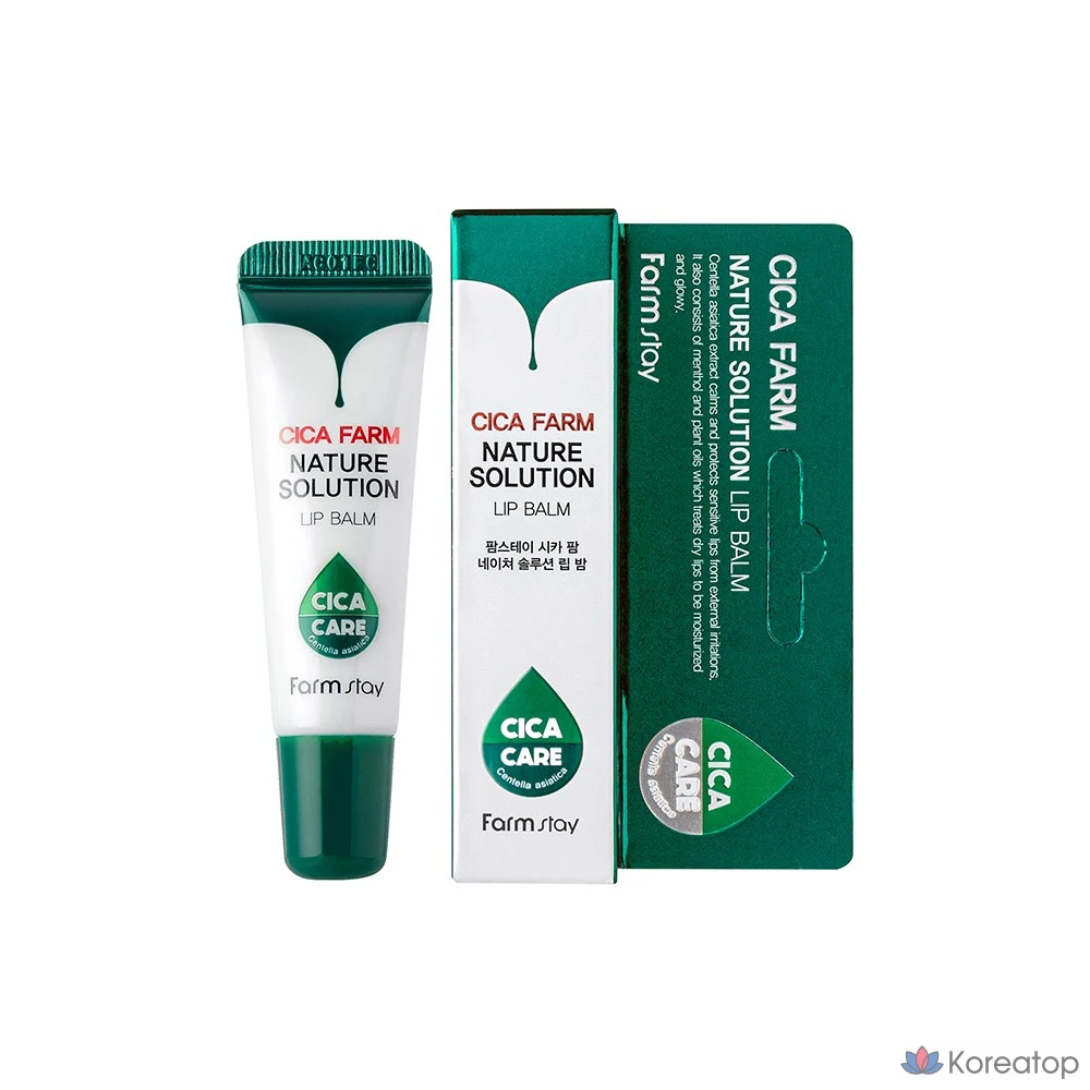 Бальзам для губ FarmStay Cica Farm Nature Solution, 10 мл, 1 шт.