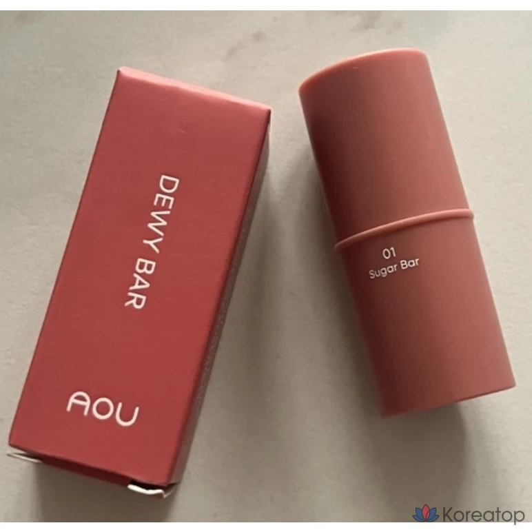 Увлажняющий блеск для губ AOU (Sugar Bar) Glow Stick Bar Color Stick Lip Balm, 1 шт., 2 г, 01 Sugar Bar