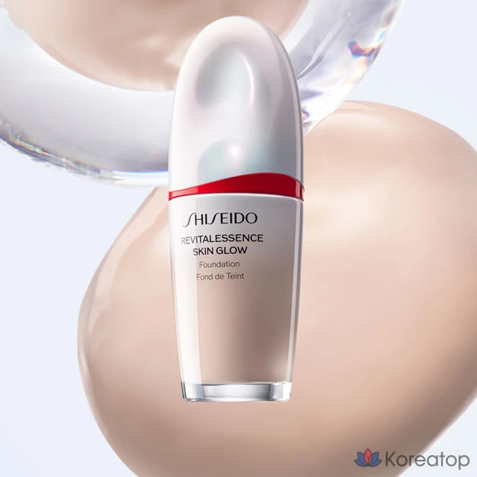 Тональный крем Shiseido Revitalessence Skin Glow Foundation, оттенок 240 Quartz, 30 мл, 1 шт., фото 3
