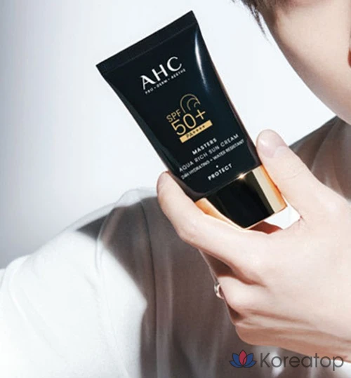 Солнцезащитный крем AHC Masters Aqua Rich Sun Cream SPF50+ PA++++, 50 мл, 1 шт., фото 6
