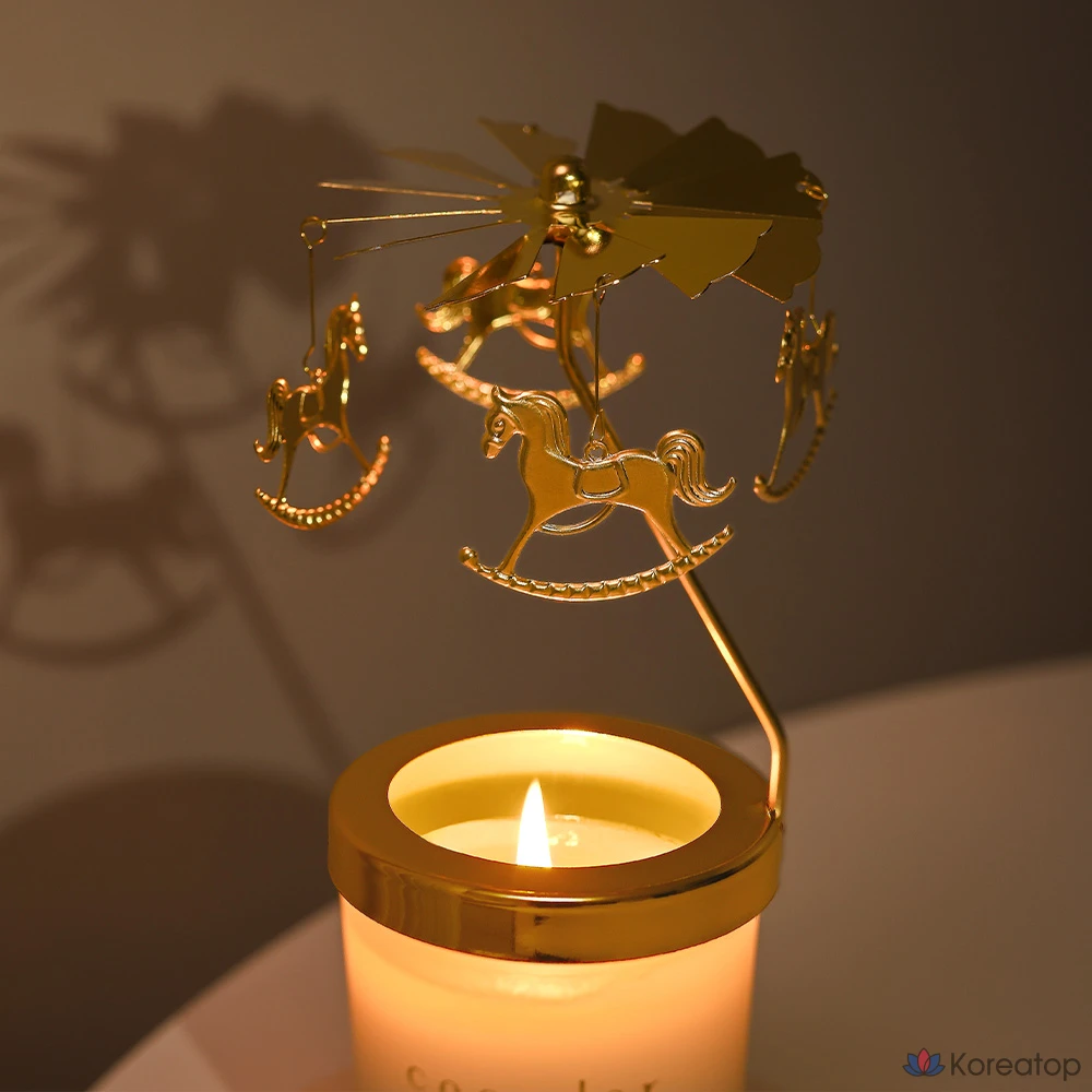 Подсвечник Cocodor Carousel Candle Holder, золотой