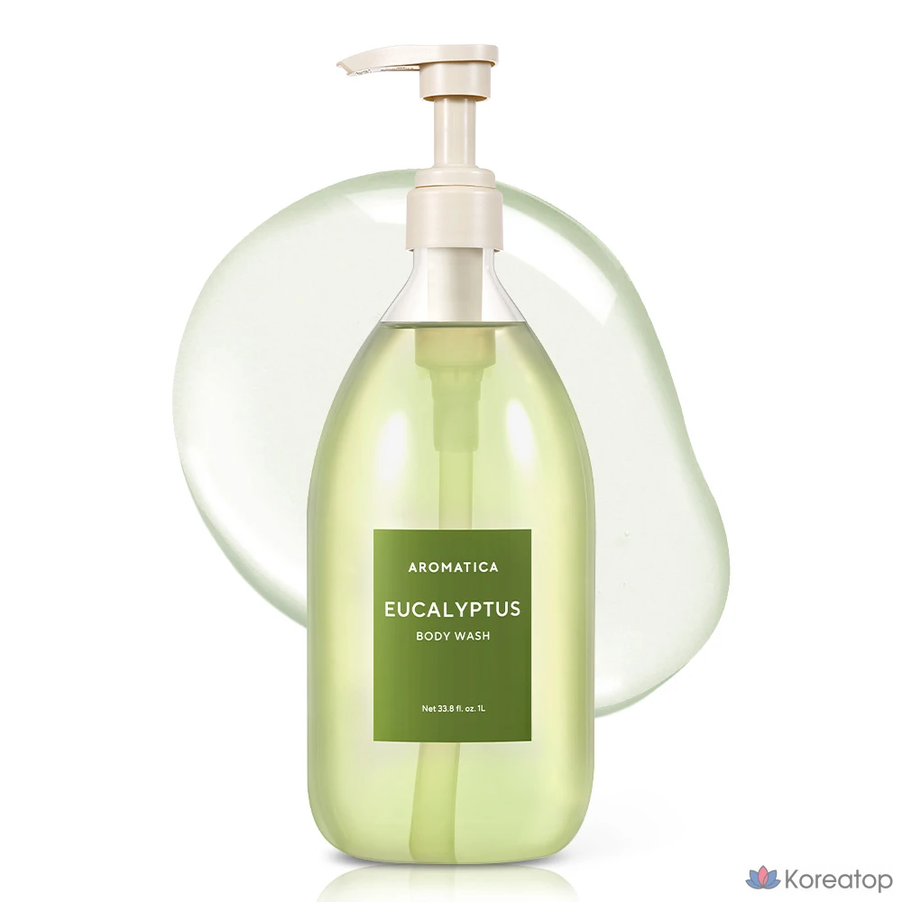 Гель для душа с ароматом эвкалипта, 1 л, 1 шт.