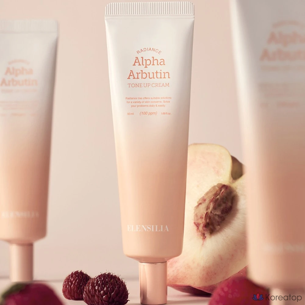 Elensilia Radiance Alpha Arbutin Tone-Up Cream SPF50+ PA++++, 50 мл, 1 шт.