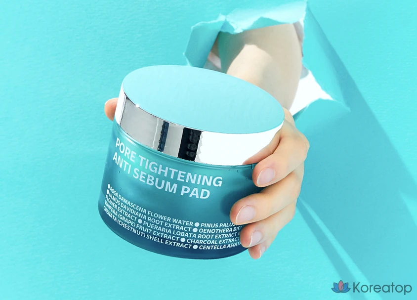 Подушечки для сужения пор Isoi против избыточного выделения кожного сала, 60 шт., 60 листов, 1 упаковка.