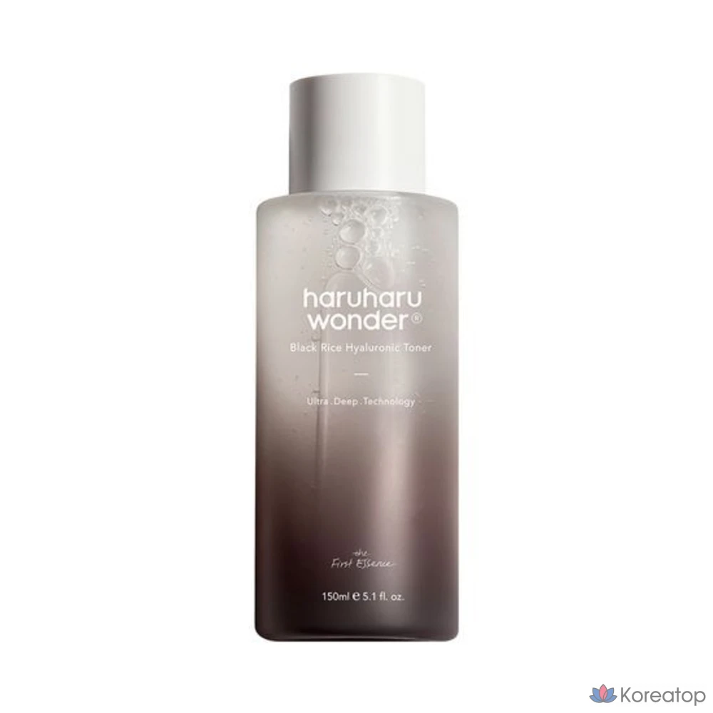 Тоник для лица Haru Haru Wonder Black Rice с гиалуроновой кислотой, 150 мл, 1 шт.