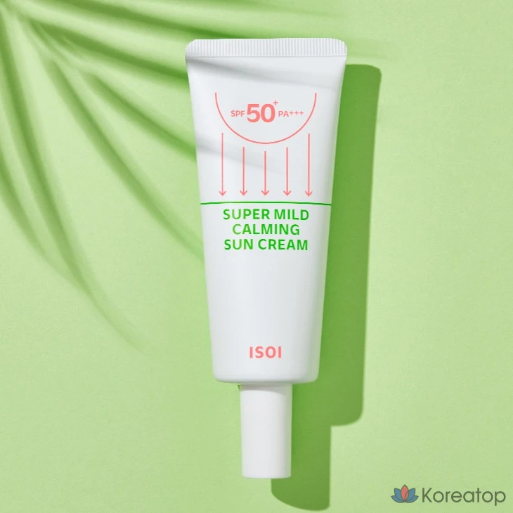 Солнцезащитный крем Isoi Super Mild Calming Sunscreen SPF50+ PA+++, 55 мл, 1 шт., фото 2