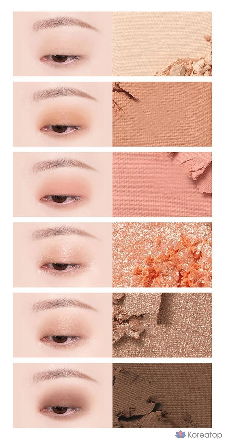 Палитра теней для век VDL Eyeshine Color Mode, 01 Персиково-оранжевый, 1 шт.