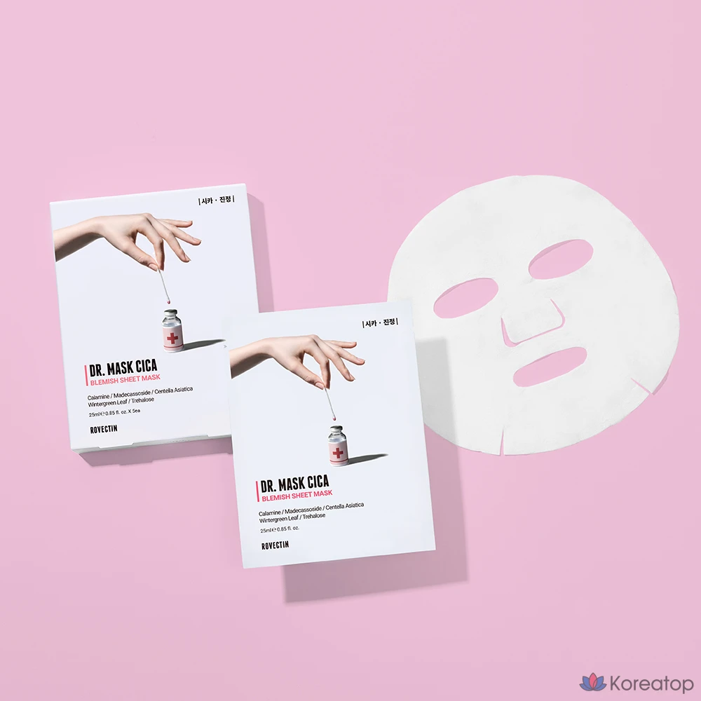 Тканевая маска для лица Rovectin Doctor Cica Mask, 3 шт., фото 7