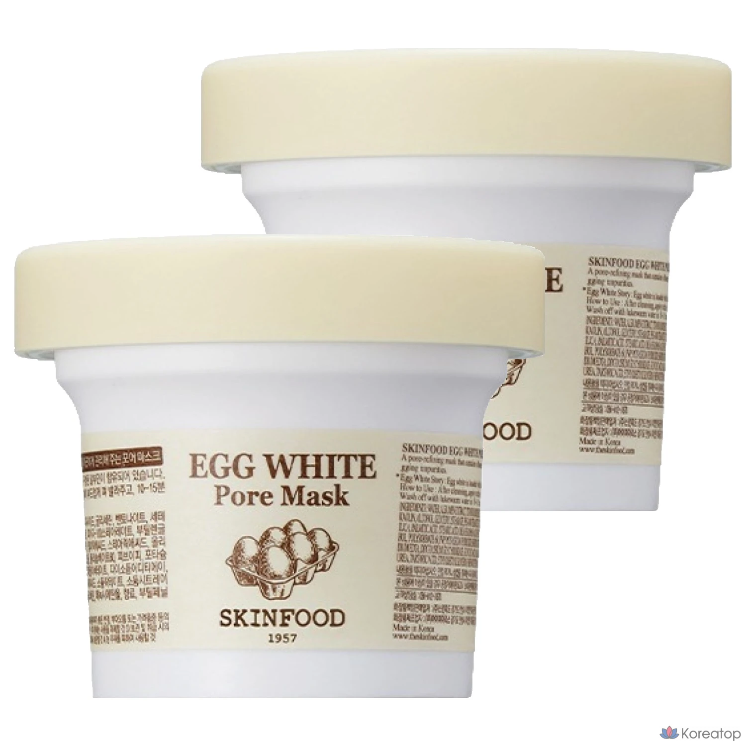 Тканевая маска для лица Skinfood Egg White Pore Mask, 2 шт.