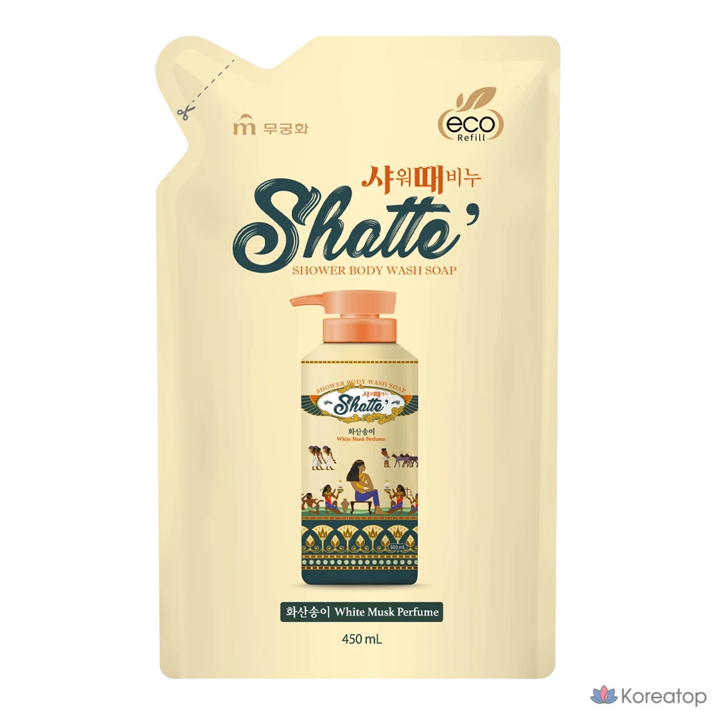 Мыло для душа Mukunghwa Volcanic Cluster 450 мл (сменный блок) x 1