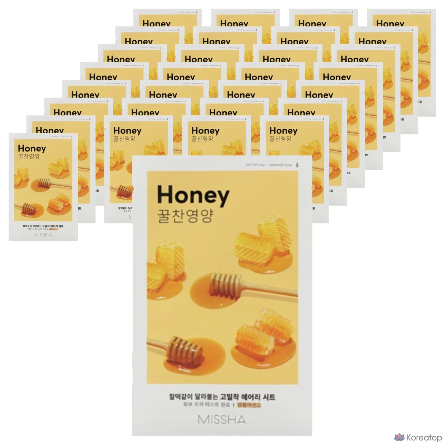 Маска-салфетка Missha Airy Adhesive Sheet Mask Honey, 1 упаковка, 80 штук