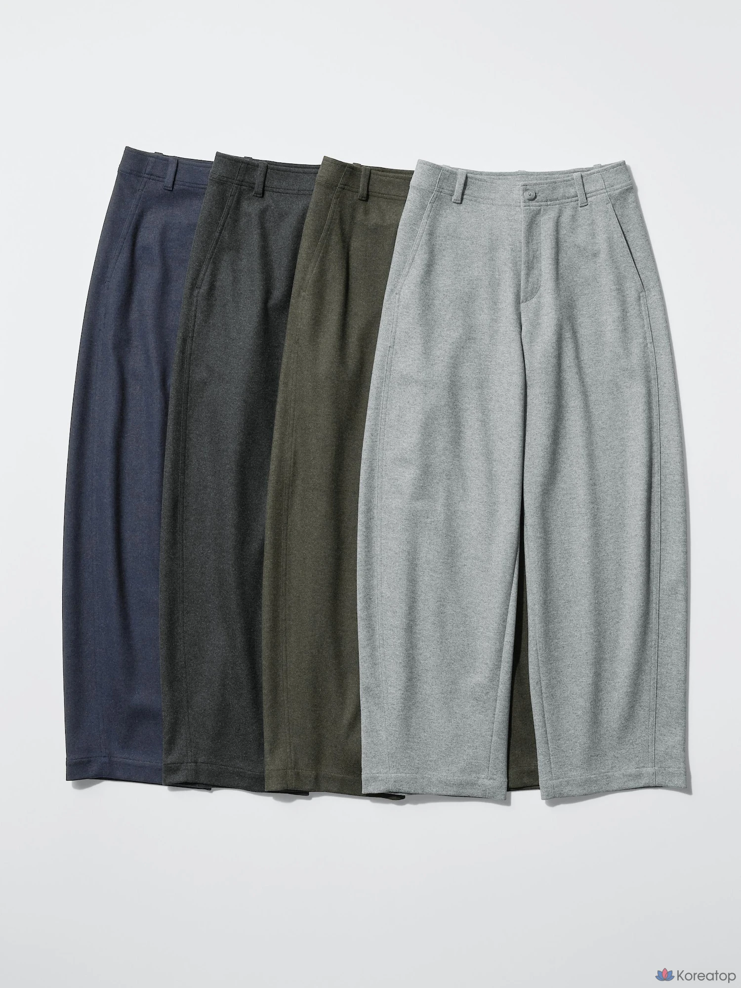 Брюки Uniqlo Brushed Jersey Barrel Leg Pants, длина 75-79 см, удлиненная модель