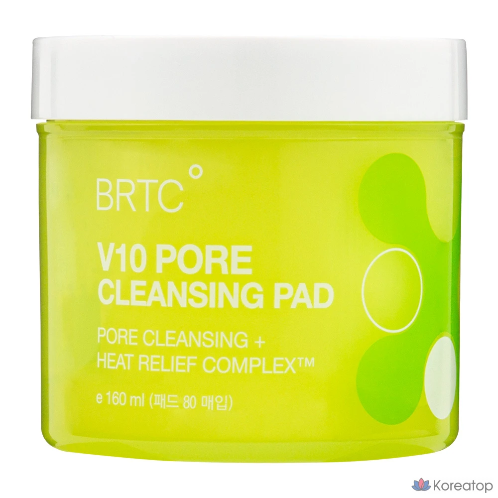 Очищающие подушечки для пор BRTC V10, 1 шт., 80 листов