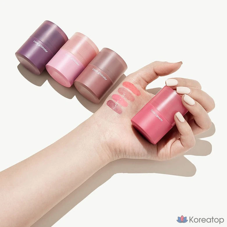 Бальзам для губ Code glokolor Color Lip Serin Lip Balm, оттенок 04 Crushed Pink, 15 г, 1 шт., фото 7