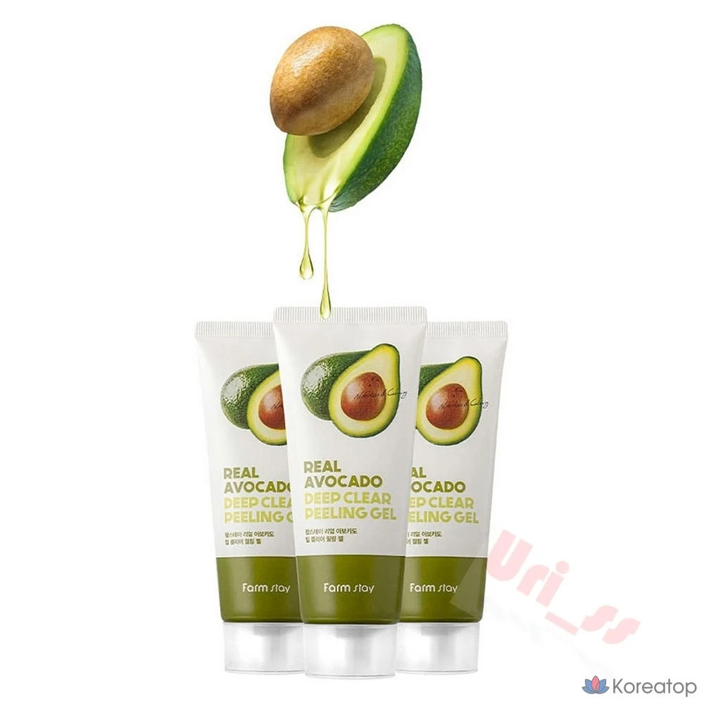 Наш фирменный гель-пилинг Farm Stay Real Avocado Deep Clear Peeling Gel 100 мл Refresh, 1