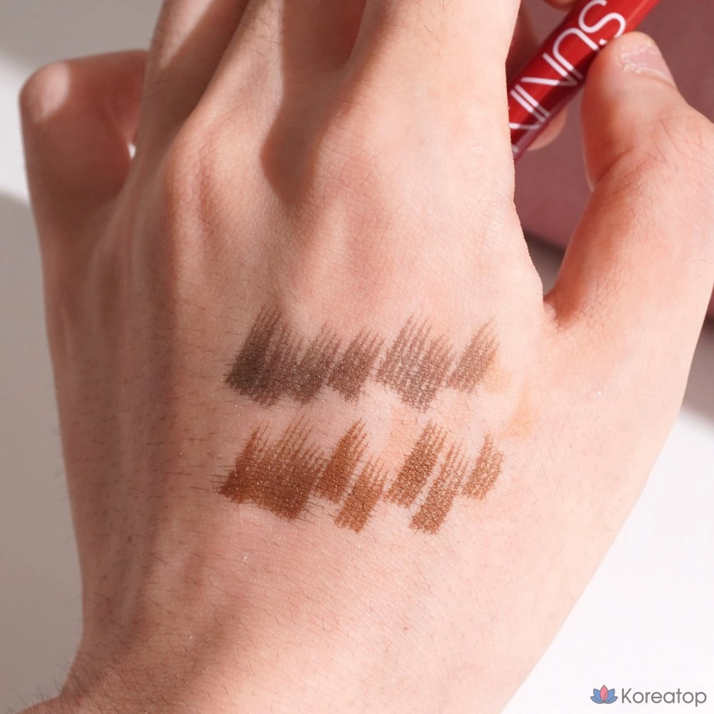 Карандаш для татуажа бровей, нестираемый, натуральный коричневый, 1 шт.