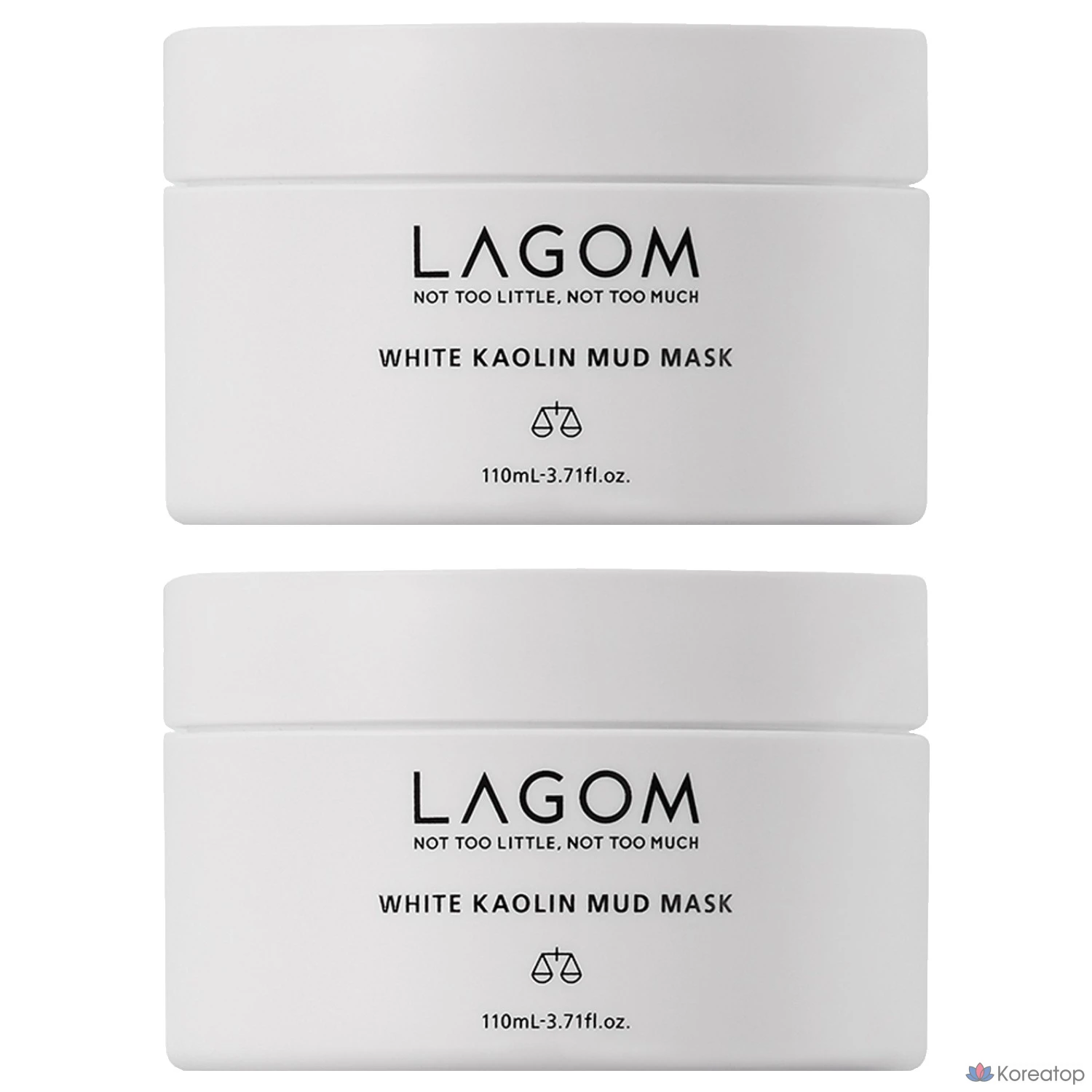 Маска из белой каолиновой грязи Lagom, 110 мл, 1 упаковка, 2 упаковки