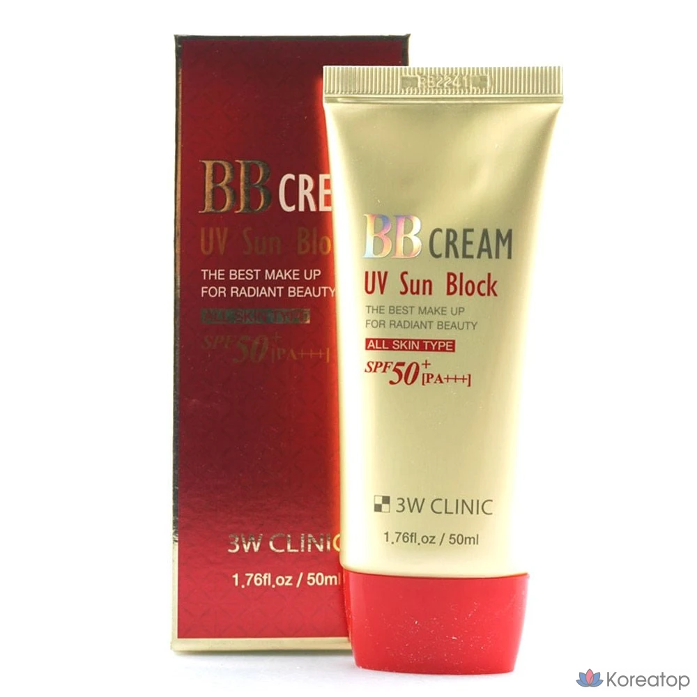 BB-крем с УФ-защитой для лица 3W Clinic Makeup, 50 мл, 1 шт., фото 2