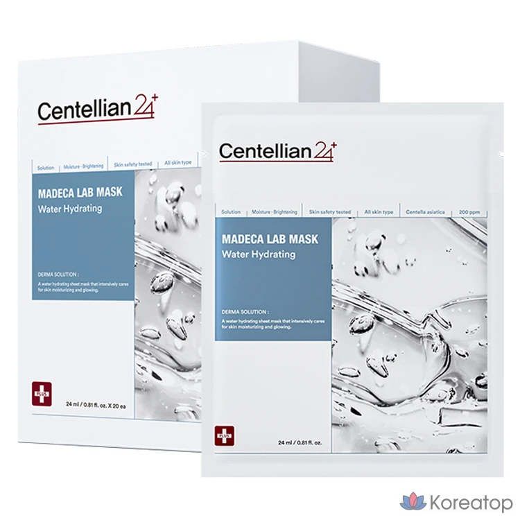 Увлажняющая маска для лица Centellian24 Madeca Lab Mask Water Hydrating, 24 мл, 20 штук
