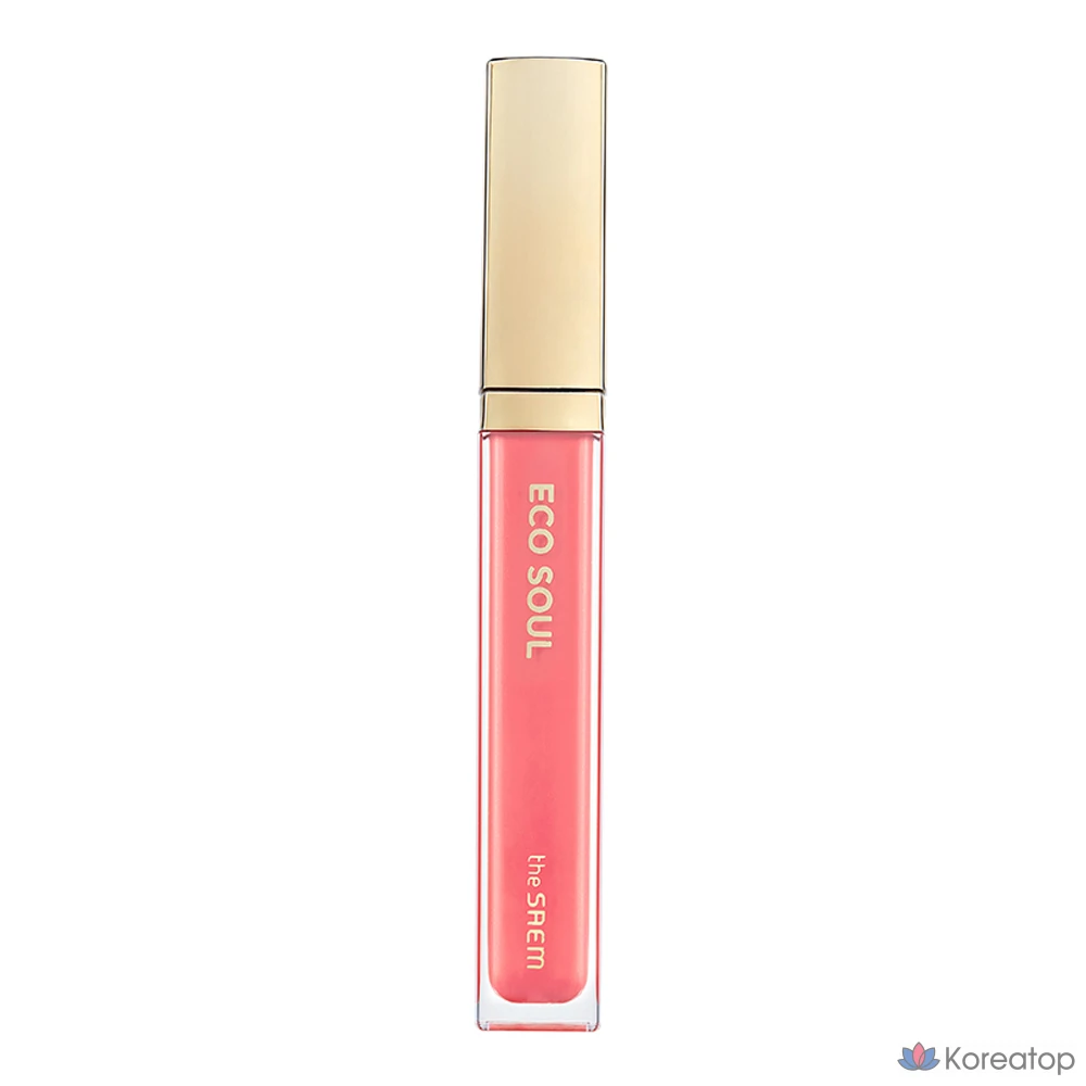 Блеск для губ The Saem Eco Soul Shine, PK01, сахарно-розовый, 4,3 г, 1 шт.