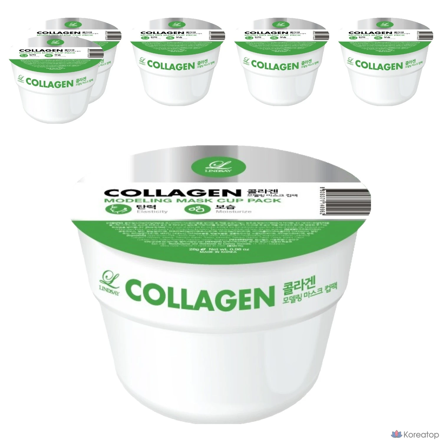 Набор для моделирования груди Lindsay Collagen Cup Modeling Pack, 28 г, 1 упаковка, 6 упаковок.