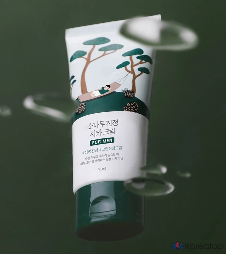 Успокаивающий крем Round Lab For Men Pine Tree Cica Cream, 75 мл, 1 шт.