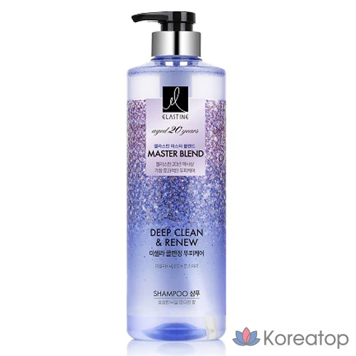 Мицеллярный очищающий шампунь Elastine Master Blend с базиликом и мандарином, 770 мл, 1 шт.